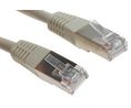Decelect, 2m Cat5, Grey RJ45 to Male RJ45 Male, F/UTP Shielded, Terminated PVC Sheath, Grey