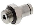 Legris LF3600 Series Straight Threaded Adaptor, G 1/8 Male to Push In 4 mm, Threaded-to-Tube Connection Style
