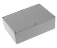 Grey Die Cast Aluminium Enclosure, Grey Lid, 171.9 x 120.9 x 55mm