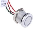 APEM Illuminated Piezo Switch, Momentary, Pulse, SPST, IP68, Flying Lead, 200 mA @ 24 V dc, -40 → +75°C