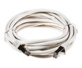 5m Cat5e, White RJ45 to Male RJ45 Male, F/UTP Shielded, Terminated PVC Sheath
