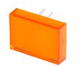Orange Rectangular Push Button Lens for Use with SD16 Series