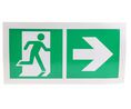Vinyl Emergency Exit Right, With Pictogram Only, Non-Illuminated Emergency Exit Sign
