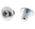 Bright Zinc Plated Steel Hex Socket Button Screw, ISO 7380, M5 x 6mm, Pack of 50 pieces