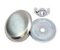 Hole Plug, 40mm, Stainless Steel, Grey
