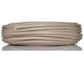 Kabelstrumpa 6mm Glasfiber, silikon 25m Naturlig, Paket med 25 delar