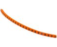 Cable Marker, Pre-printed, PVC, Czarny na pomarańczowym, Opakowanie 250 sztuk