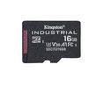Industrial Memory Card, microSD, 16GB, 100MB/s, 80MB/s, Black