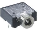 Jack Socket, Right Angle, Silver, 2.5 mm, Poles - 3