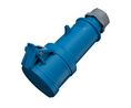 CEE Socket, Blue, 4P, Cable Mount, 6mm², 32A, IP44, 230V