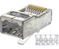 Modularer Steckverbinder, Stecker, RJ45, CAT6, Gerade, Positionen - 8, Anzahl Kontakte - 8, Abgeschirmt