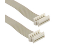 Lattakaapeli, Johtimet - 4, Uranousuväli - 1.27mm, 250V, 100mm, Luonnollinen, 5 kappaleen pakkaus