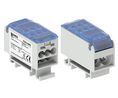OJL Connector, Screw, 2 Poles, 1.5kV, 80A, Blue / Grey