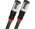 Patch Cable PatchSee, RJ45 Plug - RJ45 Plug, CAT6a, U/FTP, 900mm, Black