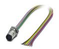 Phoenix Contact Circular Connector, 12 Contacts, Panel Mount, M12 Connector, Plug, IP67, SACC Series