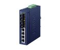 Ethernet-switch, RJ45-portar 4, Fiberportar 2SC, 100Mbps, Ohanterat