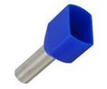 Twin Cable Bootlace Ferrule 2.5mm² Blue Pack of 100 pieces