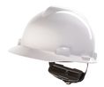 MSA Safety V-Gard White Safety Helmet, Adjustable