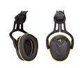 MSA Safety V-Gard Ear Shells with Helmet Attachment, 32dB, Black, Yellow