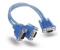 Ixxat Female D-Sub Serial Cable, 0.22m, CAN Y cable Series Blue