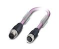 Phoenix Contact SAC Control Cable, 5 Cores, 2 x 0.25 mm², Screened, 3 m, Purple Polyurethane Sheath