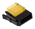 4-Way IDC Connector Plug for Cable Mount, 1-Row, 32.0VAC, 3A, Contacts - 4, Rows - 1