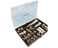 Jubilee 143 Piece Stainless Steel 304 Worm Drive Hose Clip Kit, 9.5 → 12mm and 30 → 40mm Inside Diameter