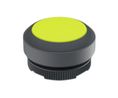 Pushbutton Actuator with Black Frontring Momentary Function Round Button Yellow IP65 RAFIX 22 FS+