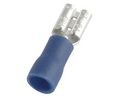 Spade Connector, Partially Insulated, Blue, 1.5 ... 2.5mm², Socket, Pack of 100 pieces