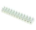 Terminal Strip, White, 32A, 400V, Poles - 12, Pack of 5 pieces
