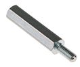 Standoff, Male - Female, 30mm, M4, Steel, Pack of 50 pieces
