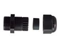 Cable Gland, 6 ... 12mm, PG13.5, Polyamide 6.6, Black, Pack of 5 pieces