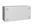 Klemmenkasten KX 120x300x150mm Stahlbech Hellgrau IP66