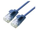 Patch Cable, RJ45 Plug - RJ45 Plug, CAT6a, U/UTP, 1m, Blue