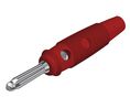 Banankontakt Isolerad Ohöljd 4 mm Mässing Nickel 60VDC 30A Lödning Röd Paket med 5 delar