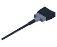 Clamp-type test probe ø 4 mm Black