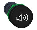Buzzer 22mm Continuous / Intermittent Black 220 ... 240 V 18mA 90dB Plastic Screw Terminal IP69K Harmony XB5