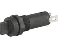 Fuse Holder 5 x 20 mm 10MOhm 250V 10A Black Thermoplastic Panel Mount IP40