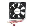 Computer Case Fan, DC, 80x80x25mm, 12V, 63.3m³/h, 34dBA