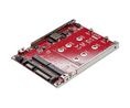 SATA-adapter för M.2-enhet med dubbla platser