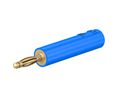 Test Adapter Banana Plug 2 mm - Banana Socket 4 mm 10A 30VAC 60VDC 36mm Blue