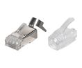 Modular Connector, Plug, RJ45, CAT6a / CAT6, Straight, Positions - 8, Contacts - 8, Shielded, Pack of 20 pieces