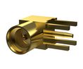 RF Connector, MMCX, Brass, Socket, Right Angle, 50Ohm, Soldering