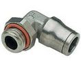 Legris LF3600 Series Elbow Threaded Adaptor, G 1/8 Male to Push In 6 mm, Threaded-to-Tube Connection Style
