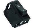 Rocker Switch, 16 A, 2NO, 250V, ON-OFF, Black
