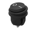 Rocker Switch, 28V, 10 A, NO, 250V, ON-OFF, IP65, Black