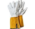 Tegera TEGERA White, Yellow Leather Heat Resistant Gloves, Size 10, 12 ST