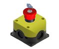 Key Release Emergency Stop Push Button, Through Hole, 1 NC, IP65