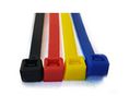 Cable Ties, 100. 200mm x 2.5, 3.2 mm, Black, Blue, Red, Yellow Nylon, Pk-50 200, Pack of 50 pieces