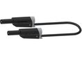 Banana Plug36A, 1000 V, Black, 25 cm Lead Length 36A 250mm